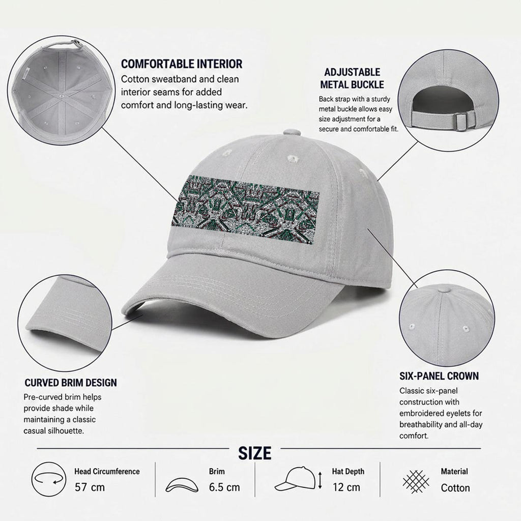 Embroidery Soft-Crown Flat Cap