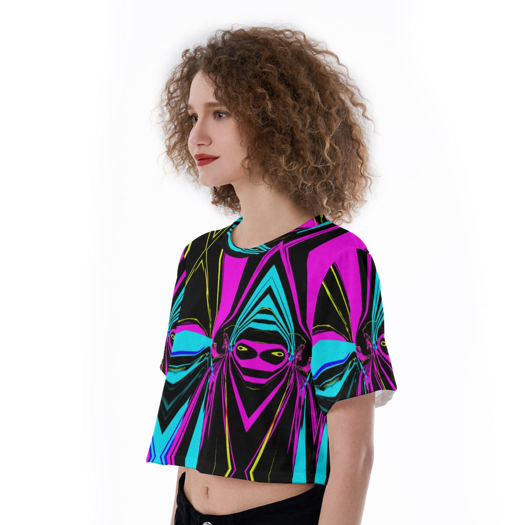 All-Over Print Cropped T-Shirt