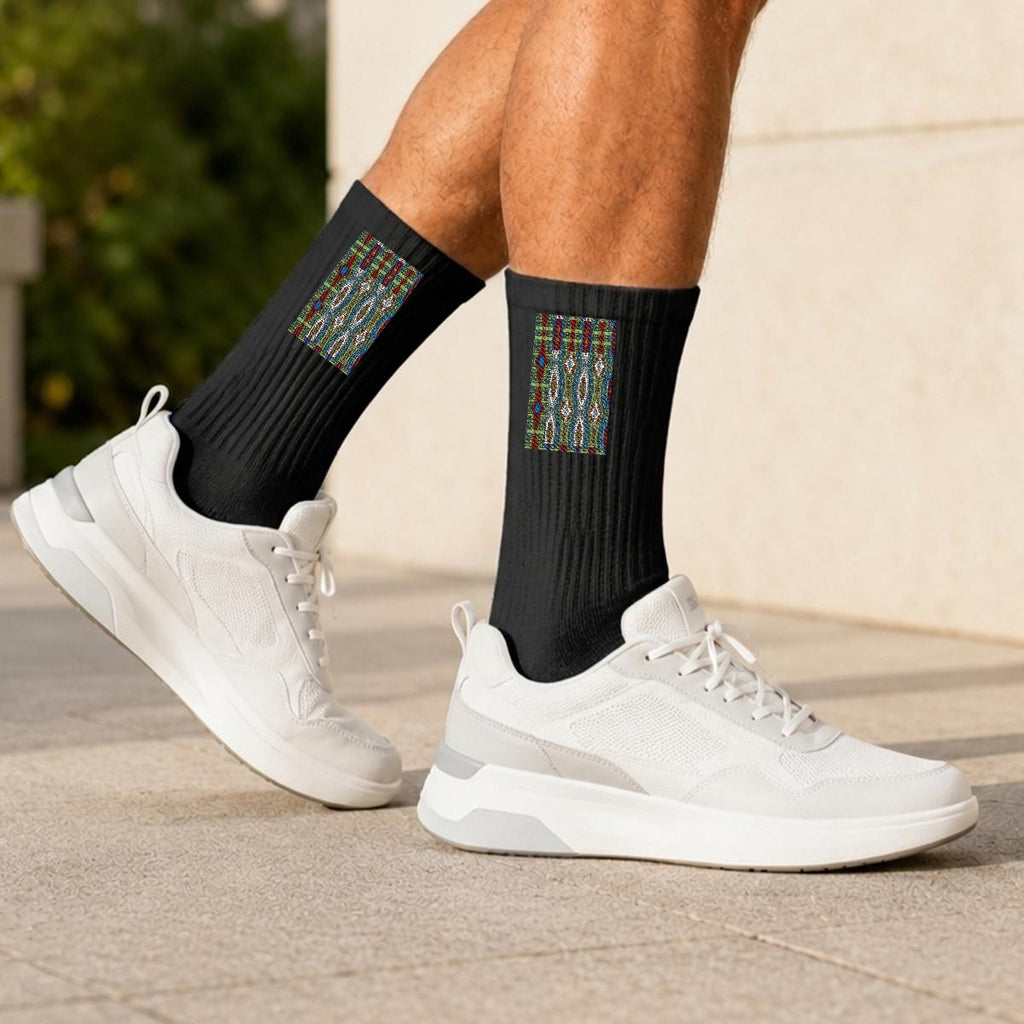 Embroidery Sports Cotton Crew Socks|Cotton