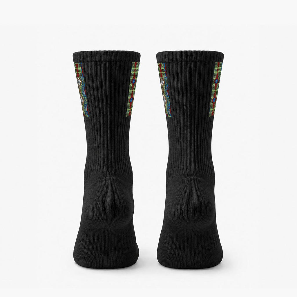 Embroidery Sports Cotton Crew Socks|Cotton