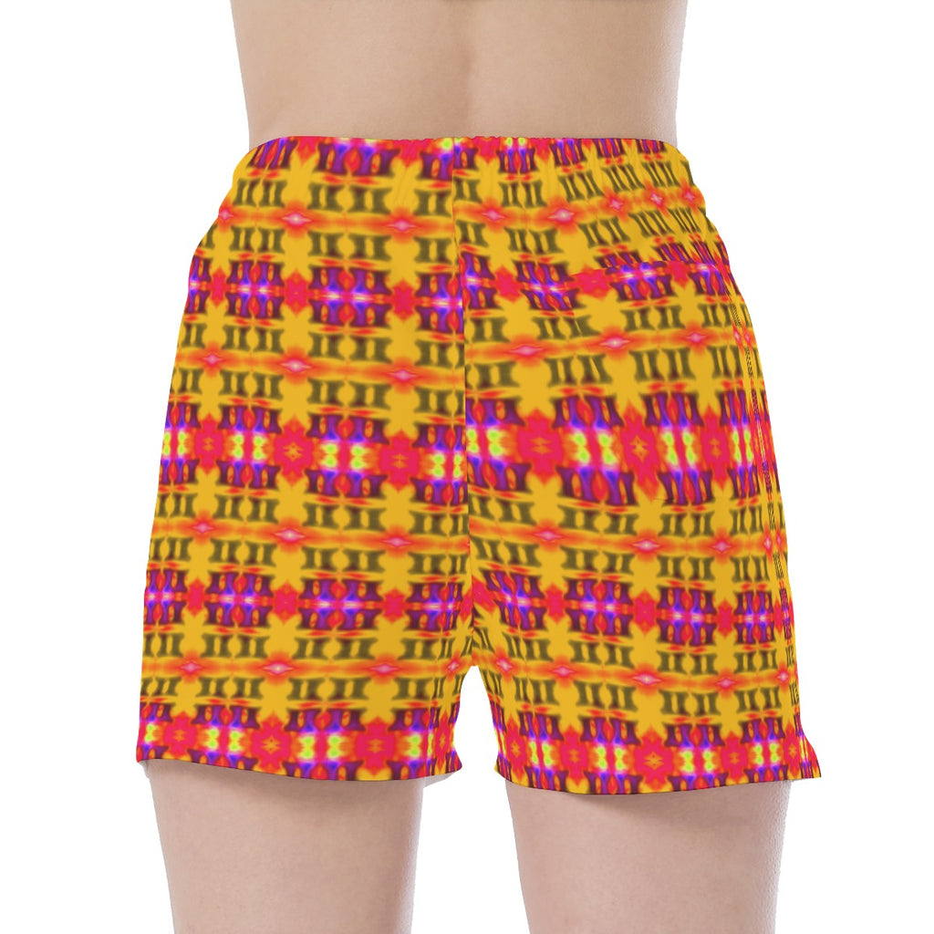 All Over Print Wide Waistband Sport Shorts