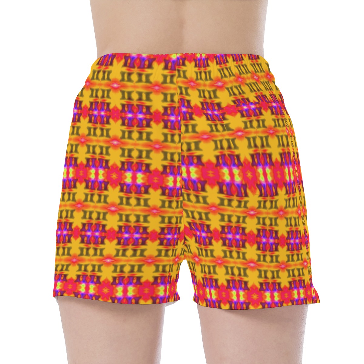 All Over Print Wide Waistband Sport Shorts