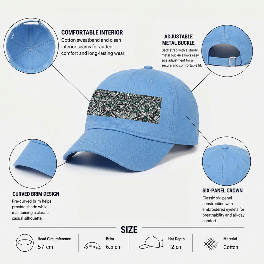 Embroidery Soft-Crown Flat Cap