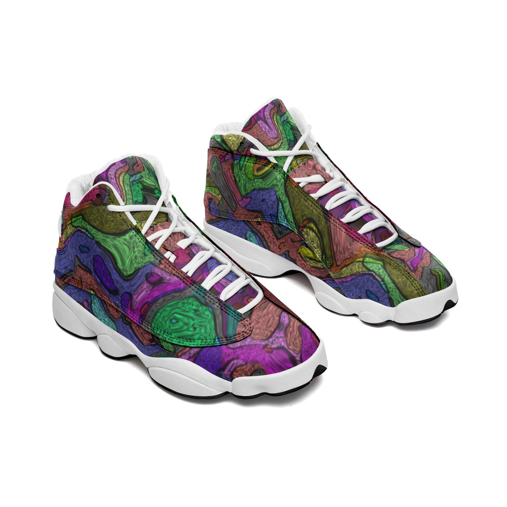 Unisex High Top Leather Sneakers