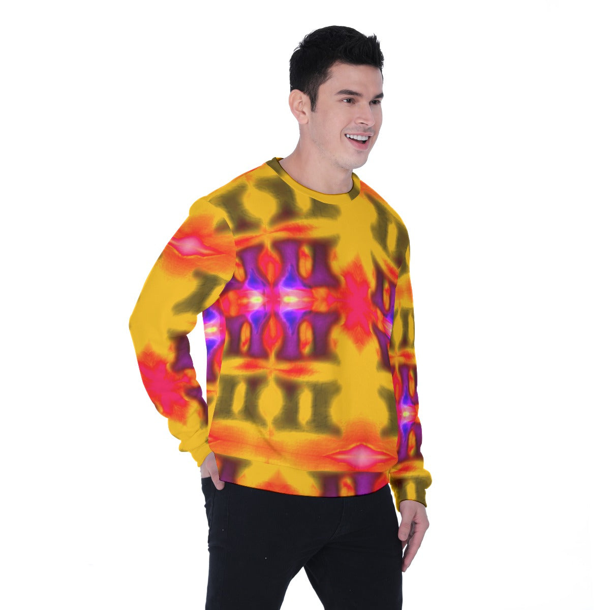 All-Over Print Men's Heavy Fleece Sweatshirt