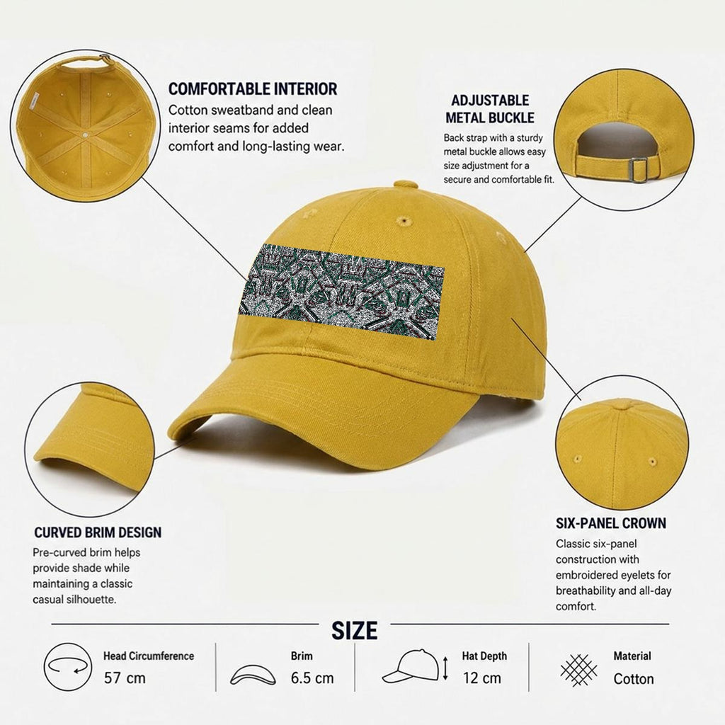 Embroidery Soft-Crown Flat Cap
