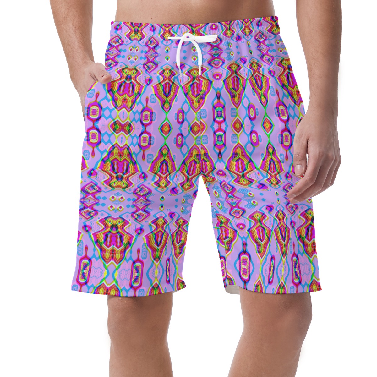 All-Over Print Men's Casual Short Pants