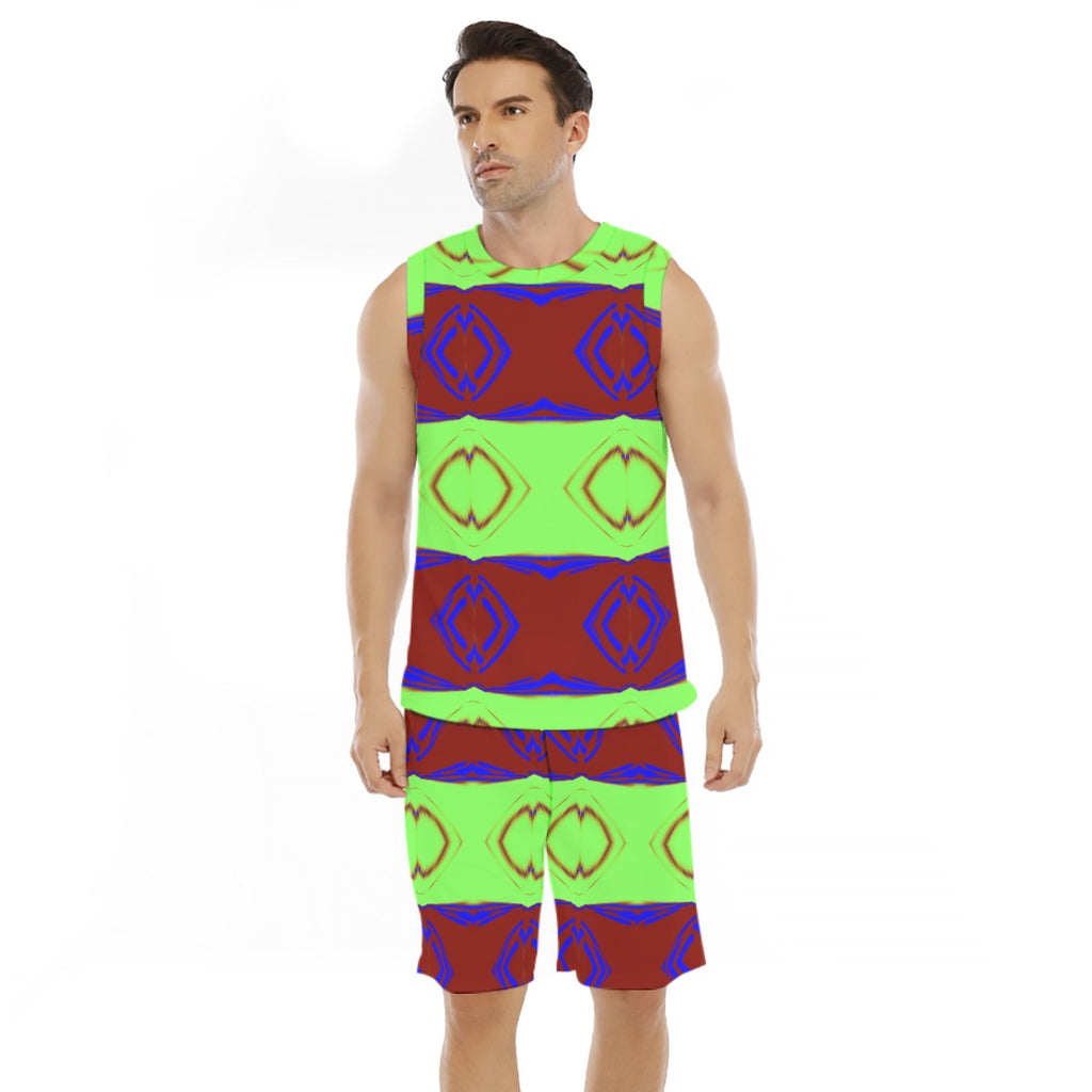 All-Over Print Men's Basketball Suit