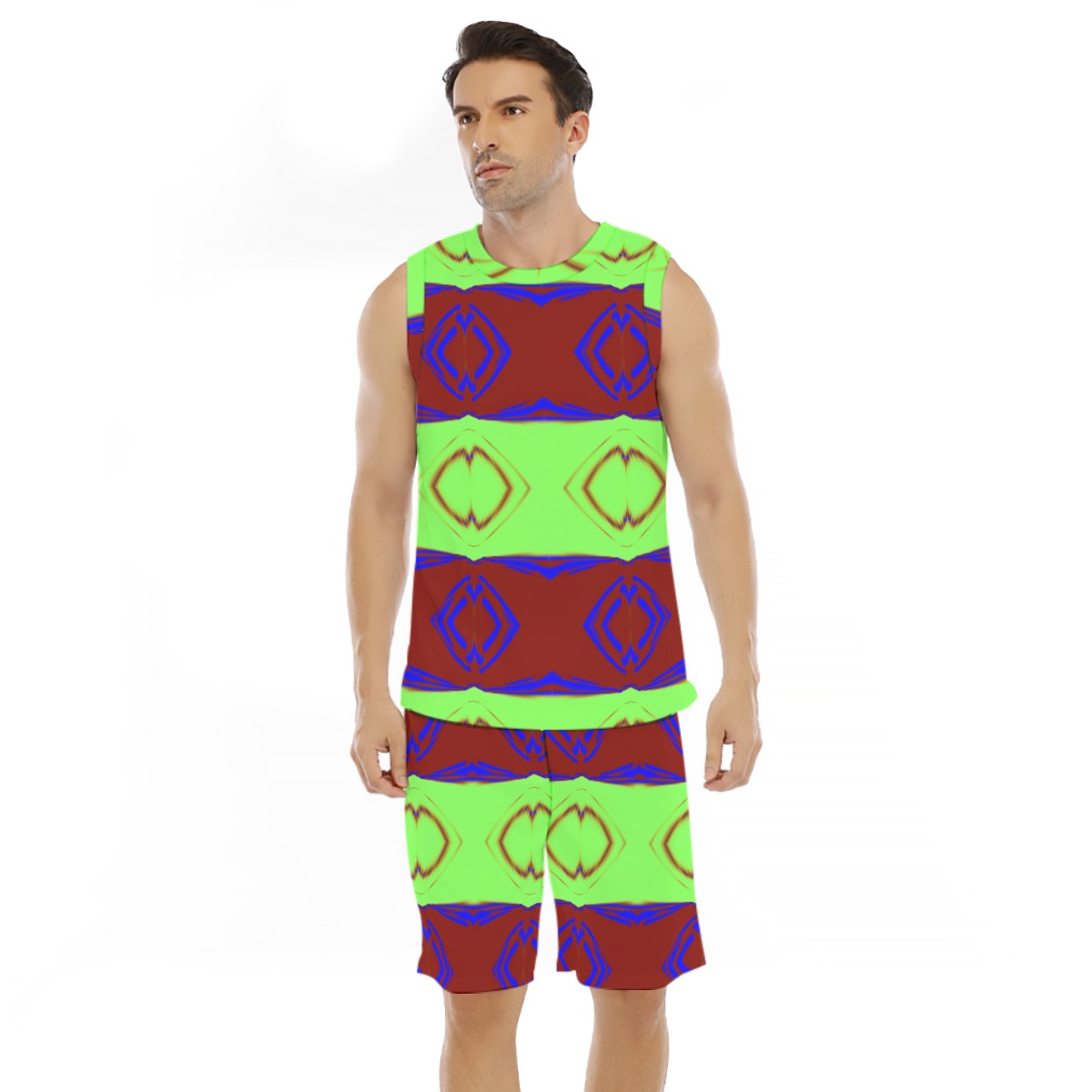 All-Over Print Men's Basketball Suit