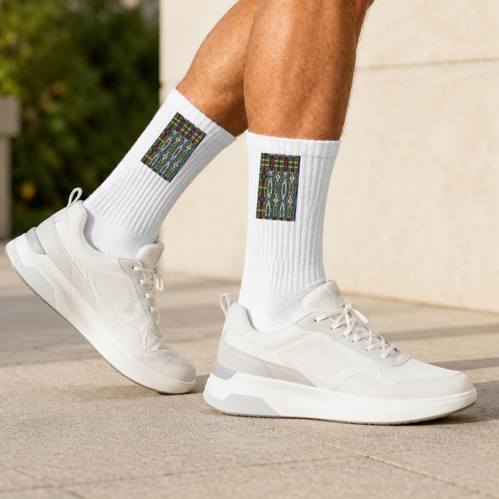 Embroidery Sports Cotton Crew Socks|Cotton