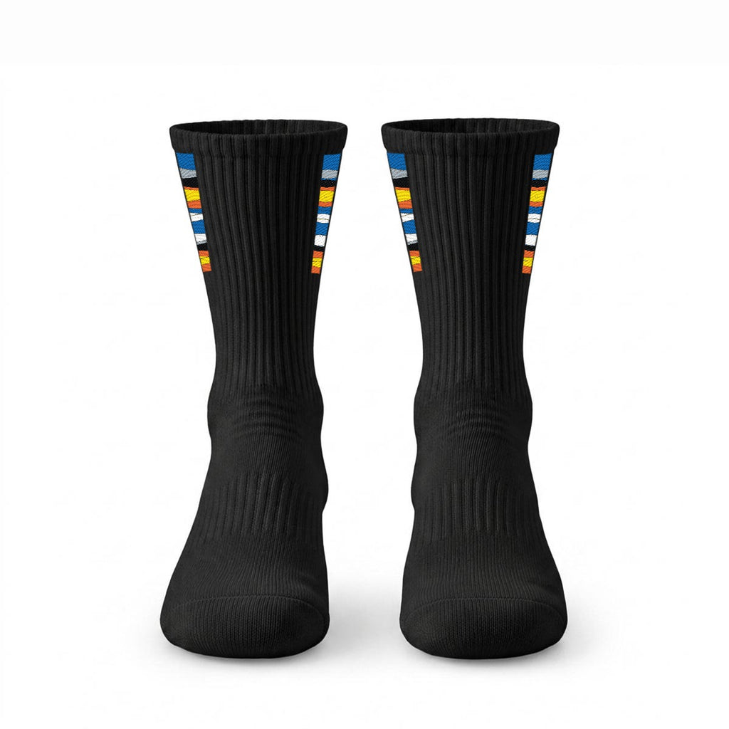 Embroidery Sports Cotton Crew Socks|Cotton
