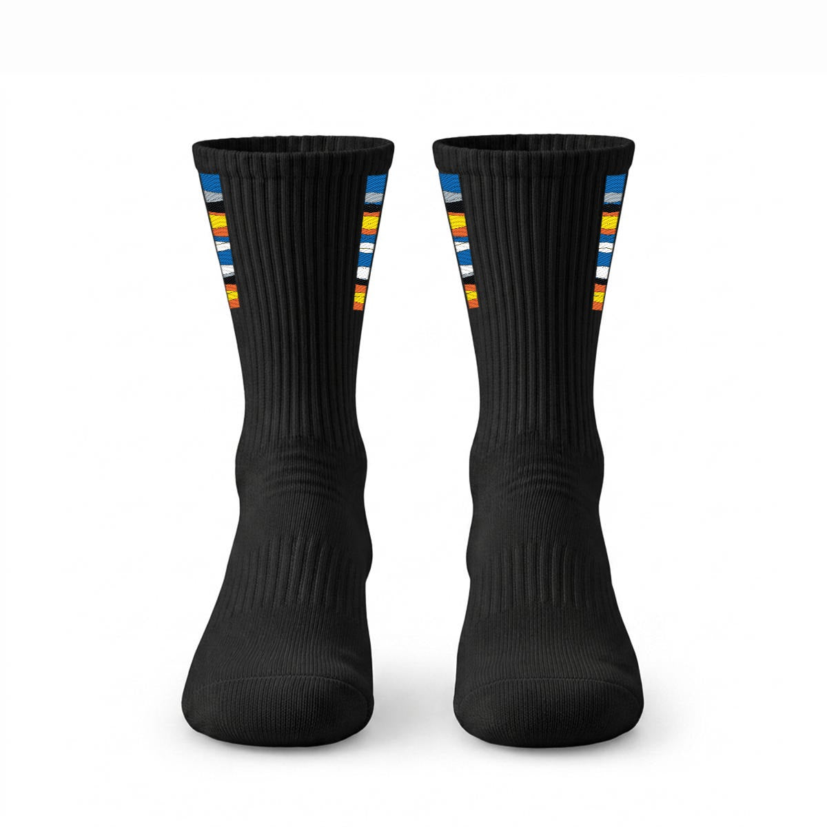 Embroidery Sports Cotton Crew Socks|Cotton