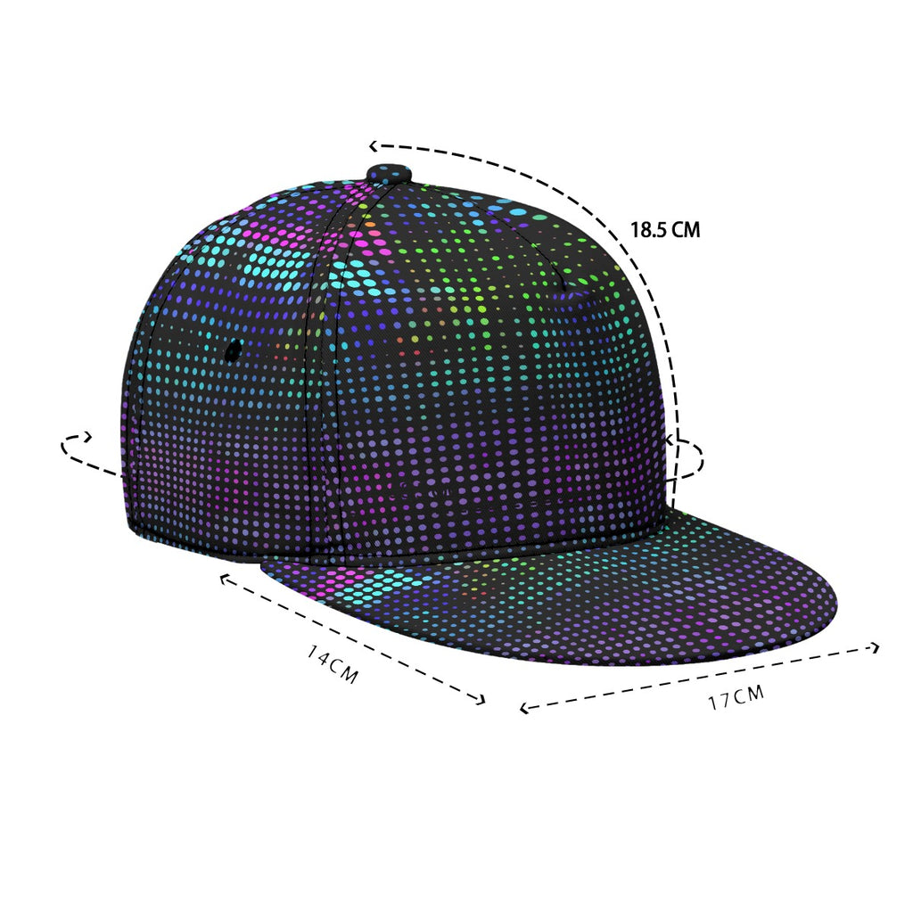 All-Over Print Flat-Brim Baseball Cap With Box