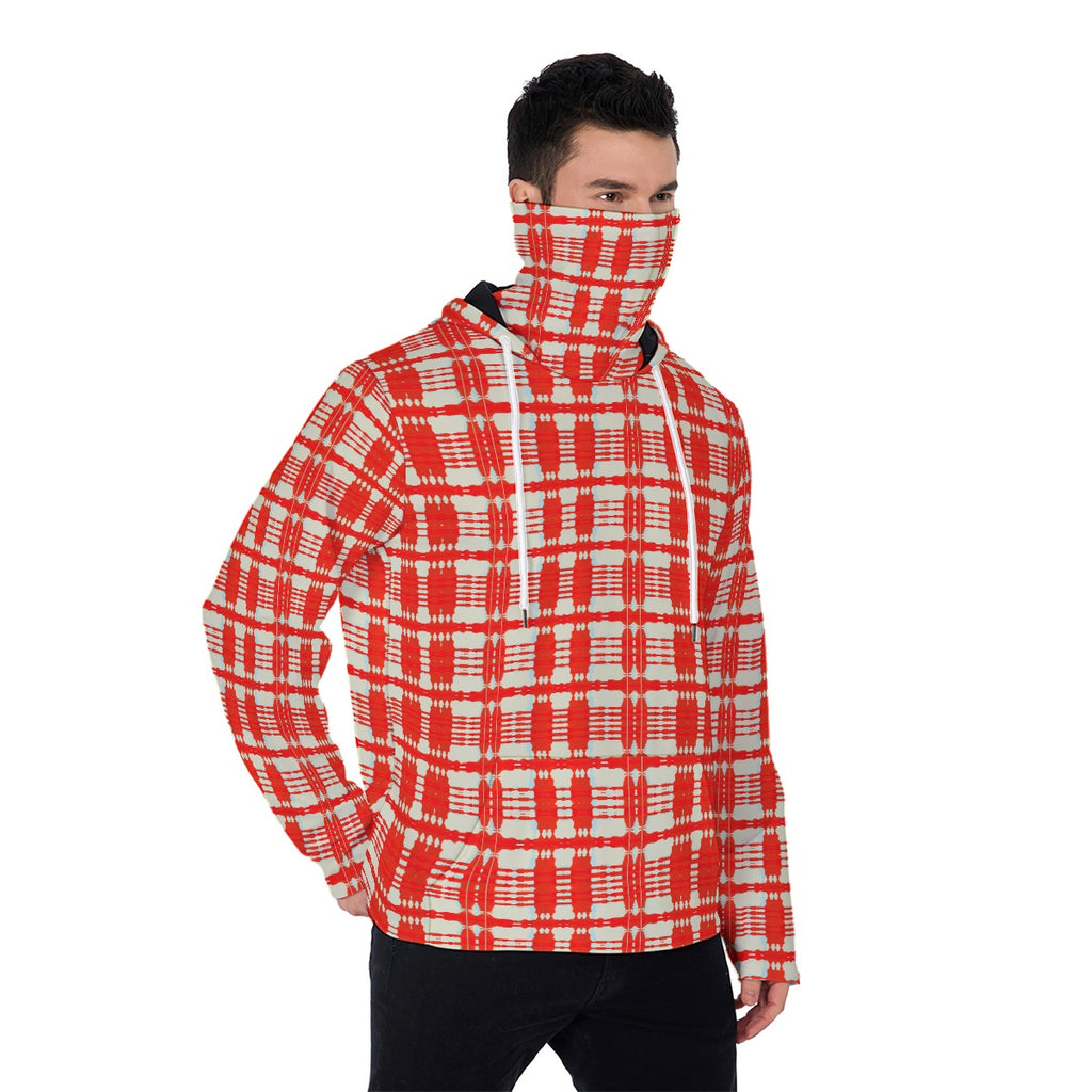 All-Over Print Men's Pullover Hoodie With Mask