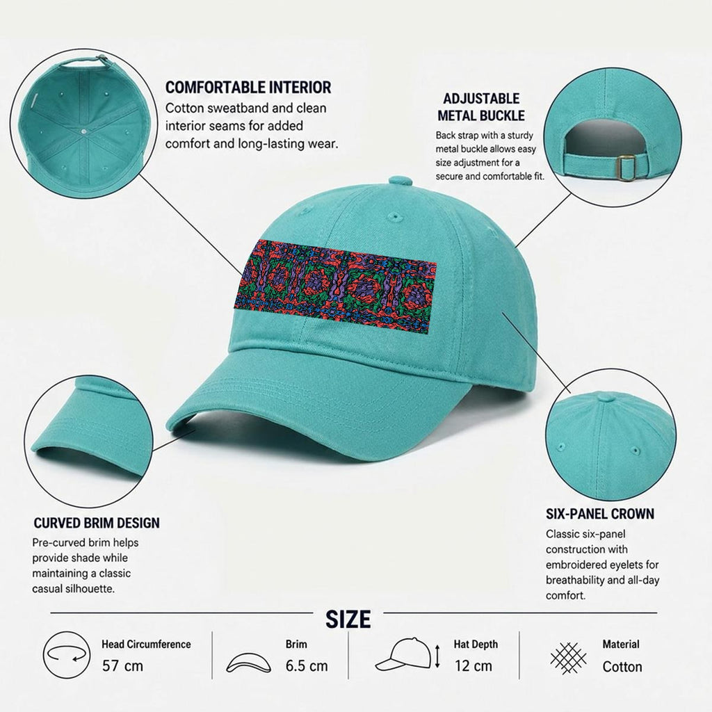 Embroidery Soft-Crown Flat Cap