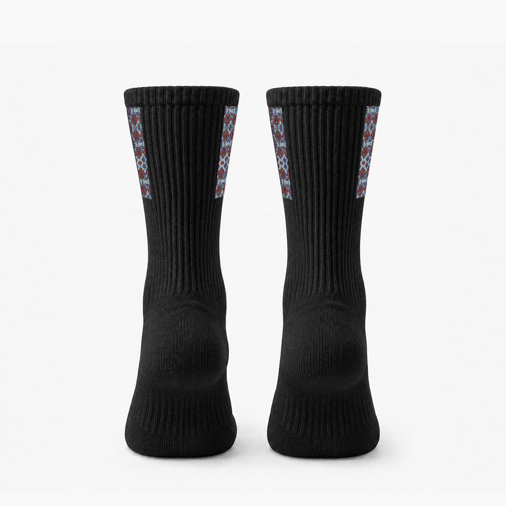 Embroidery Sports Cotton Crew Socks|Cotton