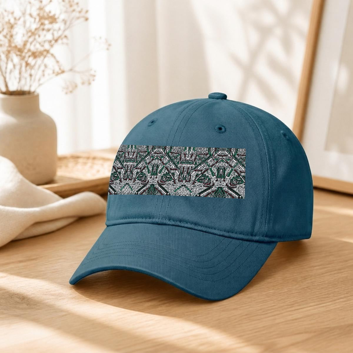 Embroidery Soft-Crown Flat Cap