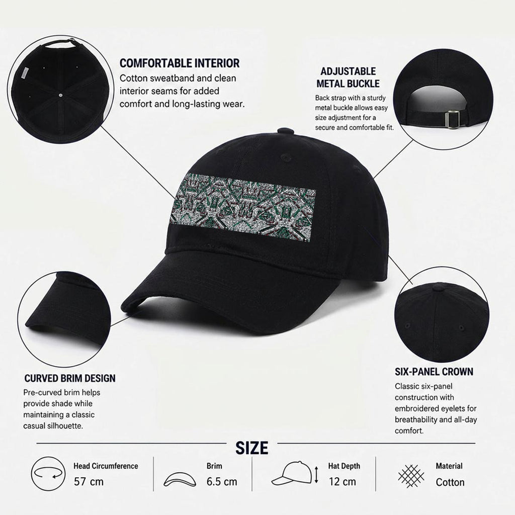 Embroidery Soft-Crown Flat Cap