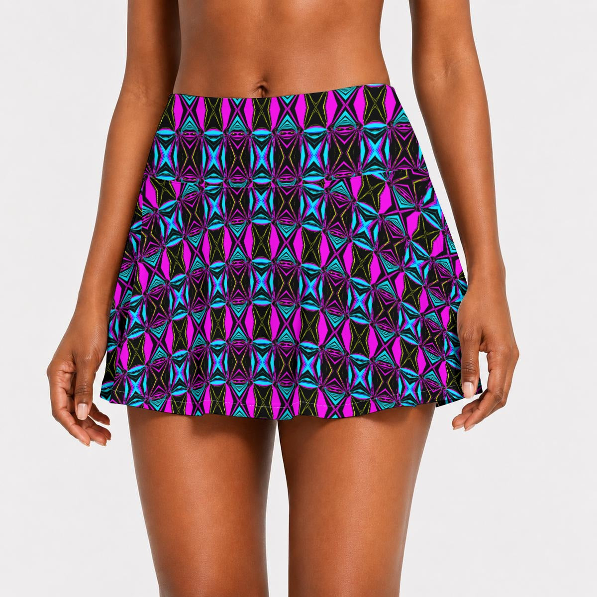 All-Over Print Women's Pleated Athletic Skort