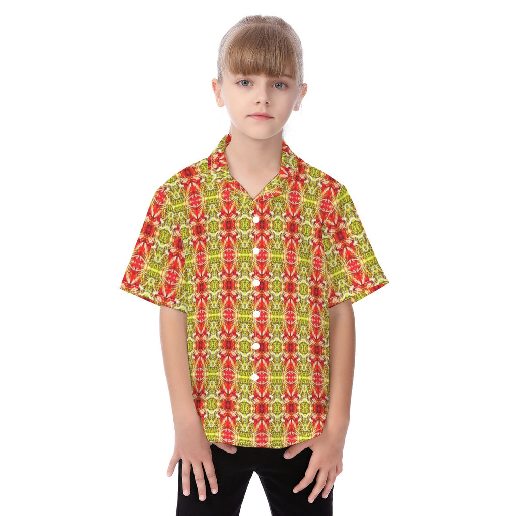 All-Over Print Kid's Hawaiian Vacation Shirt
