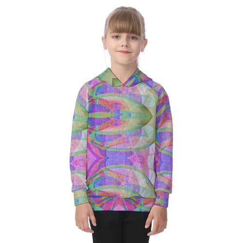 All-Over Print Kid's Raglan Pullover Hoodie
