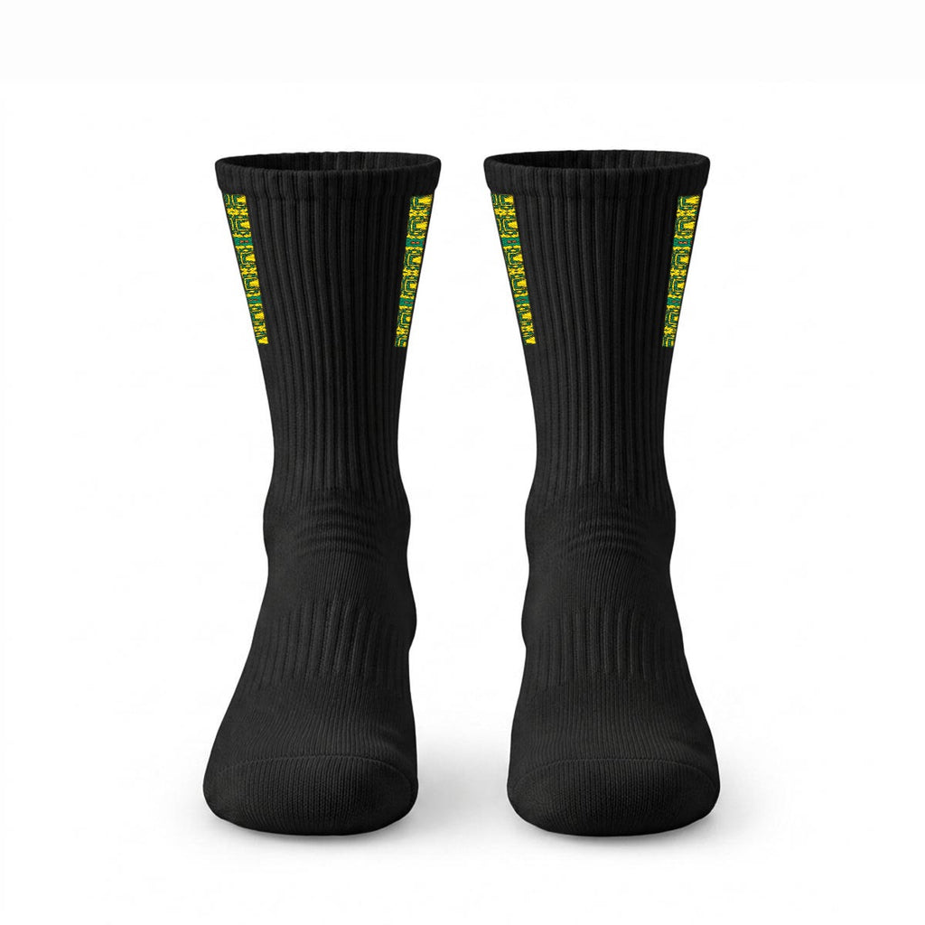 Embroidery Sports Cotton Crew Socks|Cotton