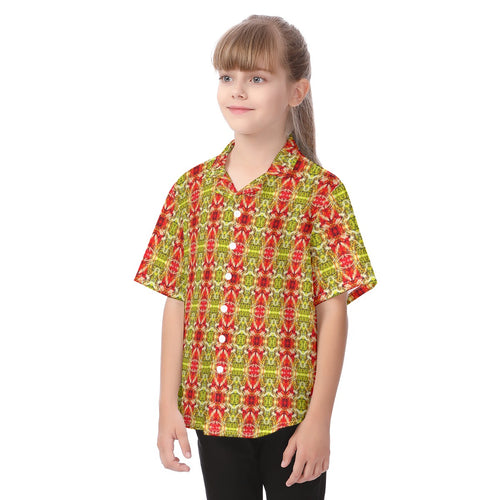 All-Over Print Kid's Hawaiian Vacation Shirt