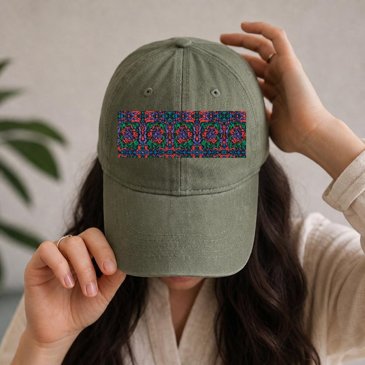 Embroidery Soft-Crown Flat Cap