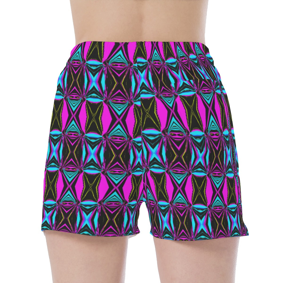 All Over Print Wide Waistband Sport Shorts