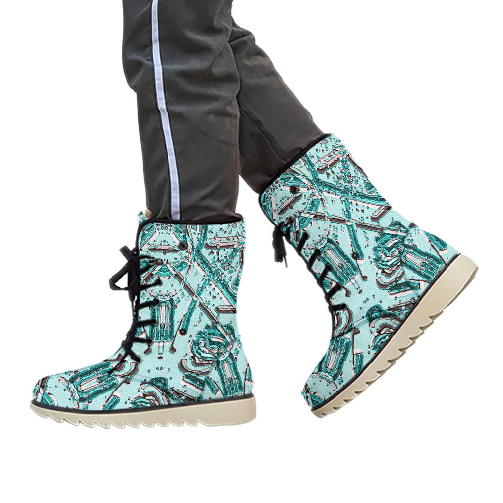 All-Over Print Women's Plush Boots