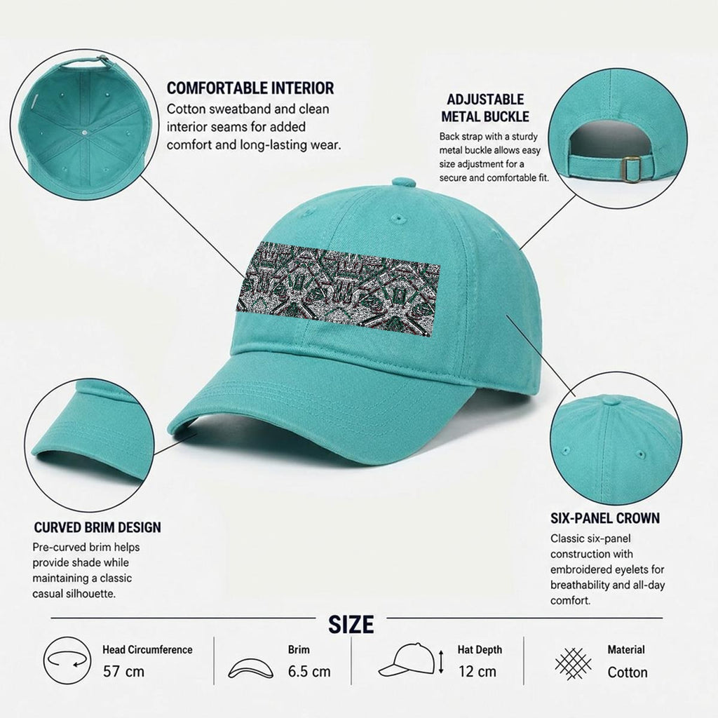 Embroidery Soft-Crown Flat Cap