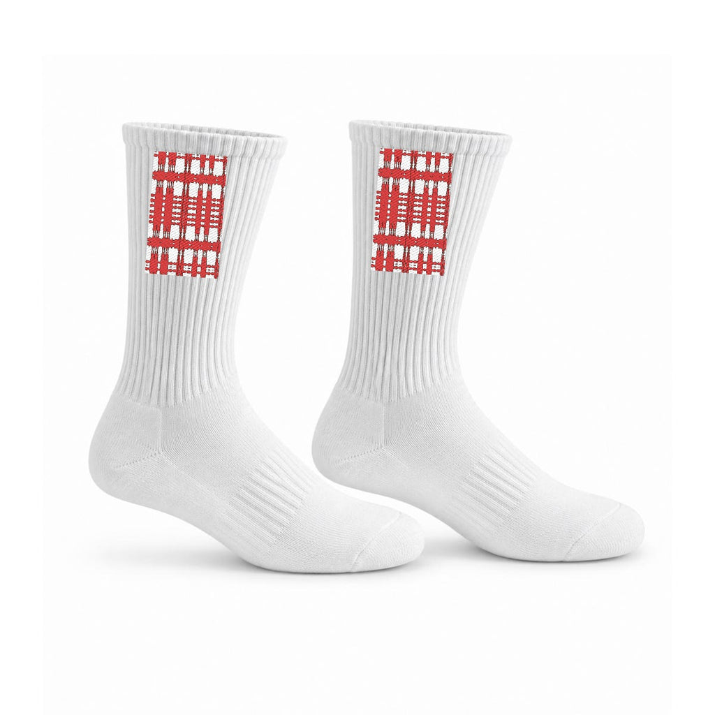 Embroidery Sports Cotton Crew Socks|Cotton