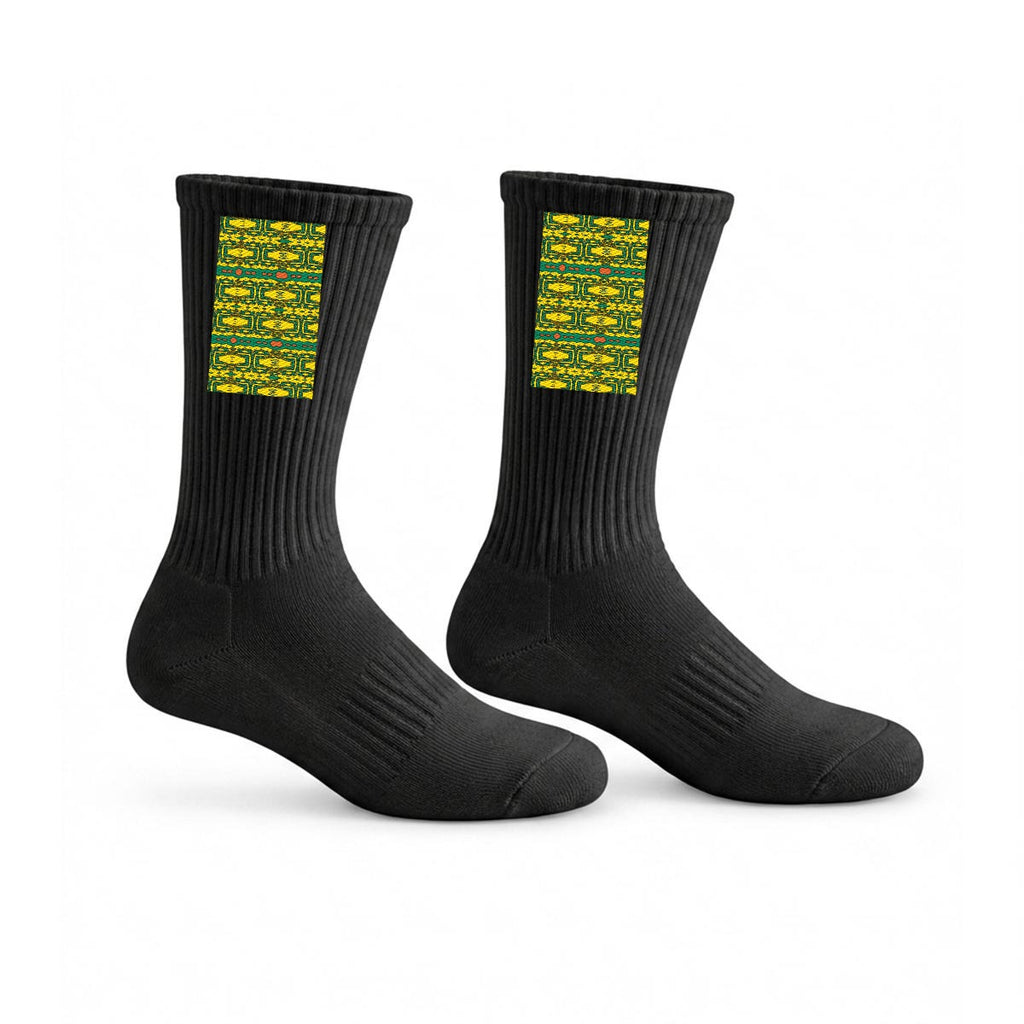 Embroidery Sports Cotton Crew Socks|Cotton