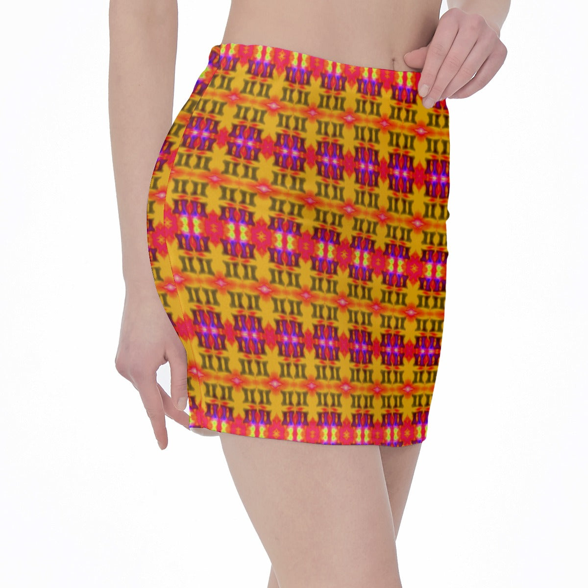 All-Over Print Hip Skirt