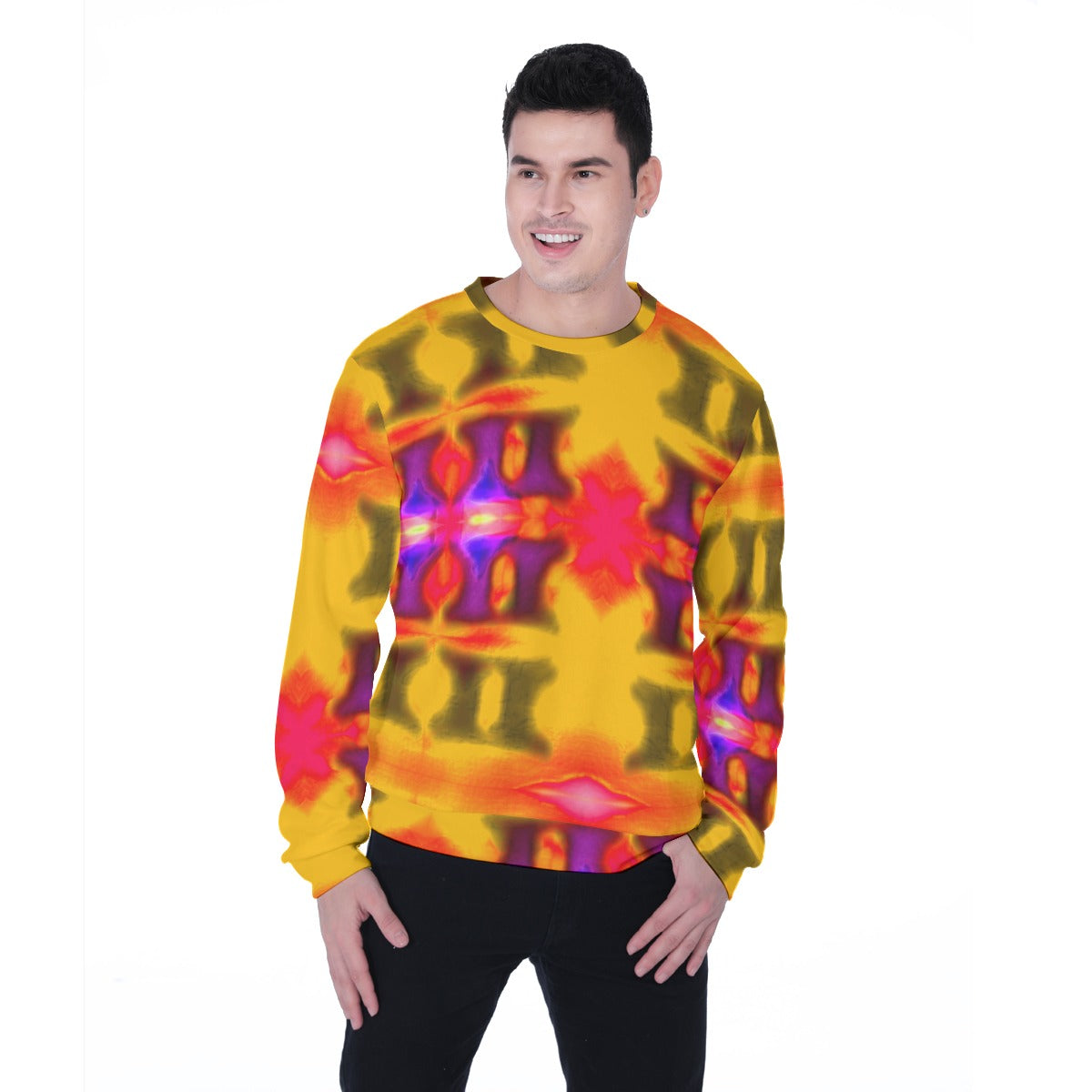 All-Over Print Men's Heavy Fleece Sweatshirt