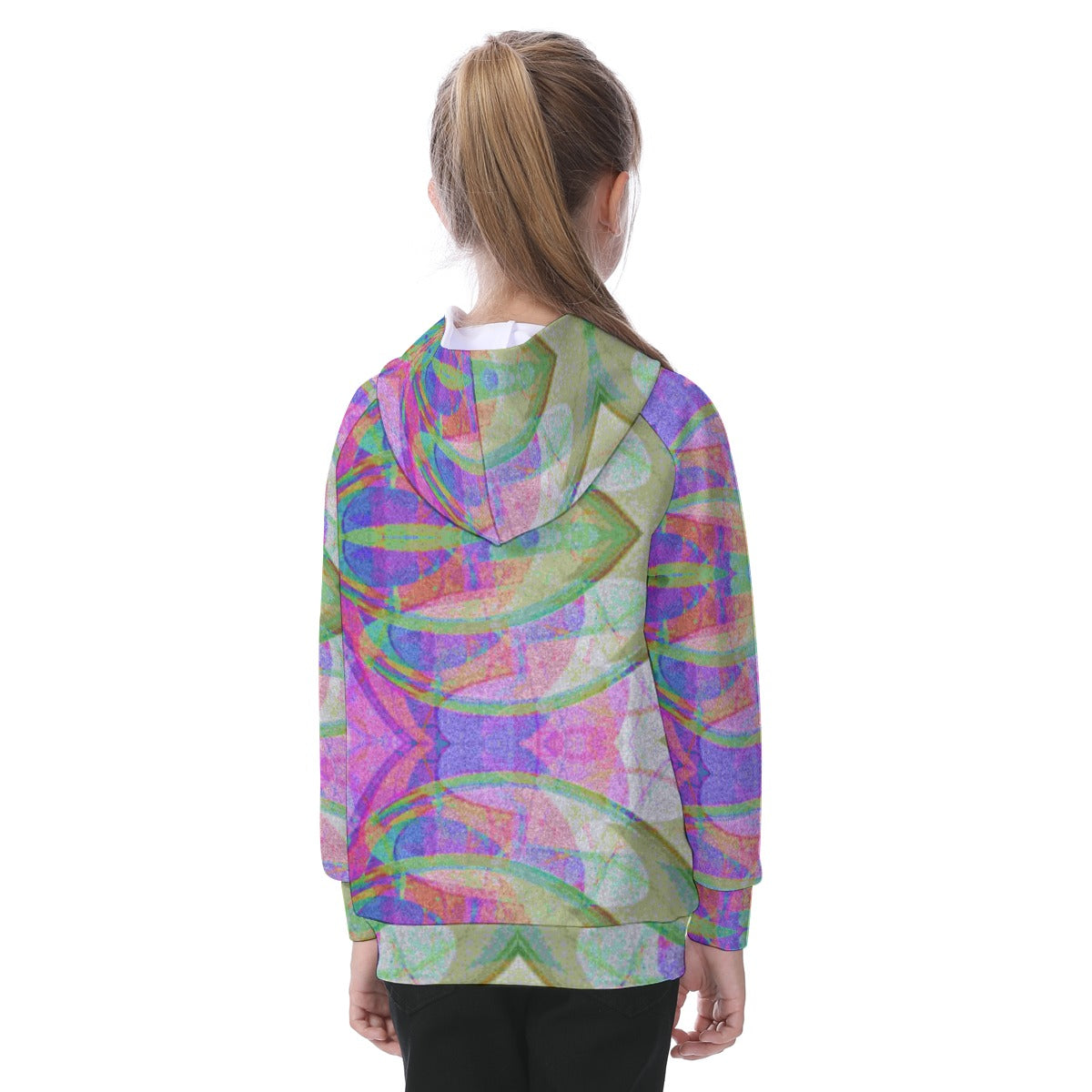 All-Over Print Kid's Raglan Pullover Hoodie
