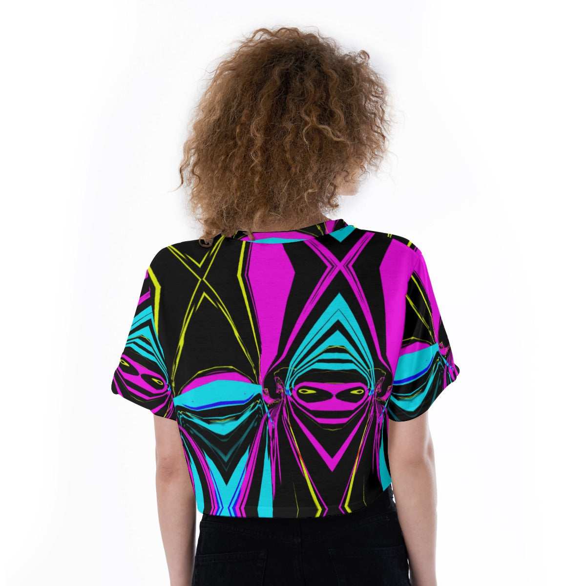 All-Over Print Cropped T-Shirt