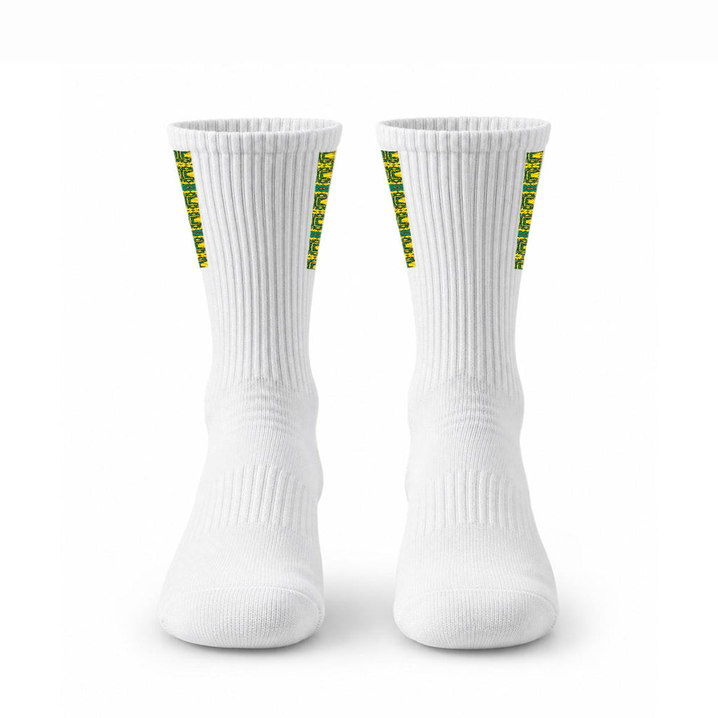 Embroidery Sports Cotton Crew Socks|Cotton