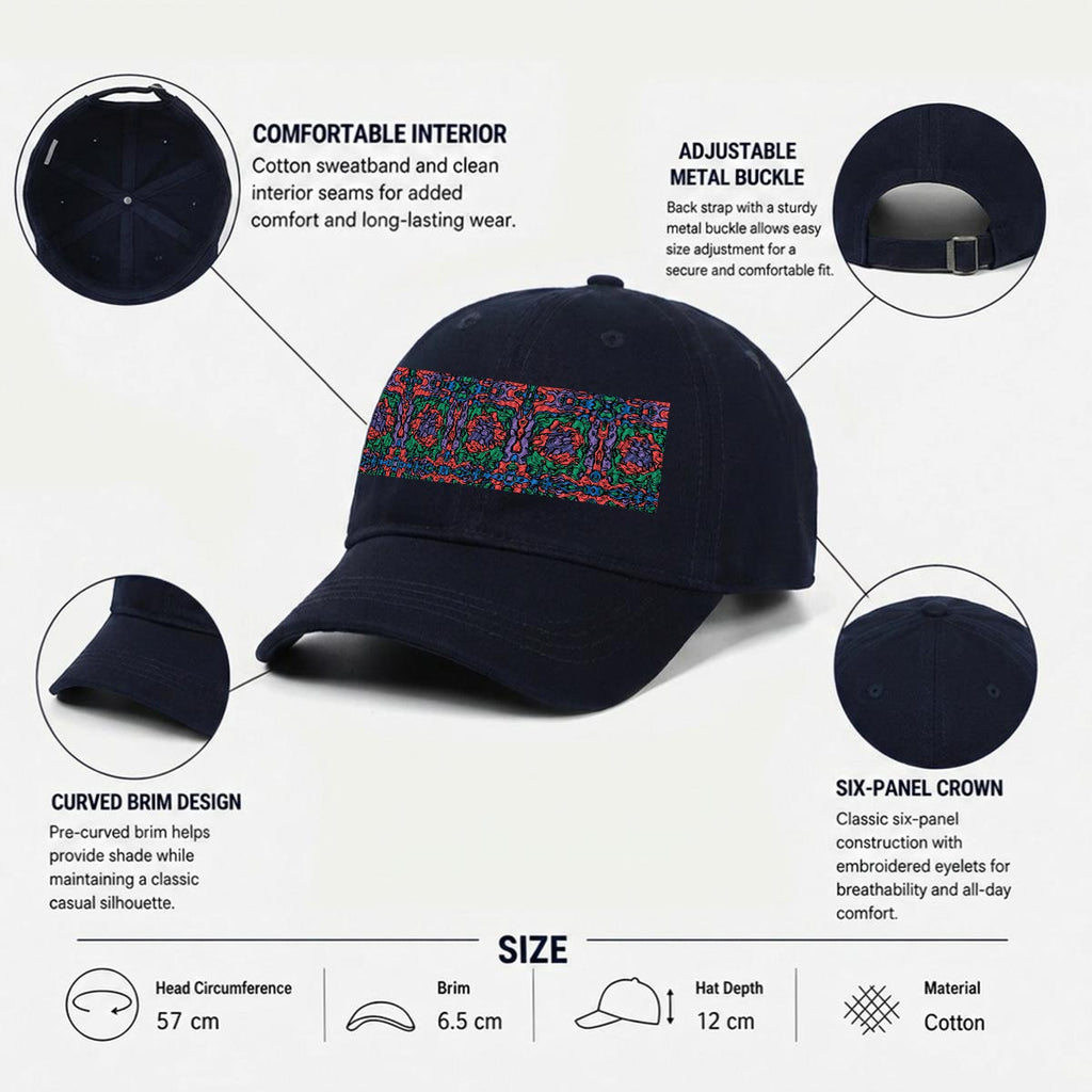 Embroidery Soft-Crown Flat Cap