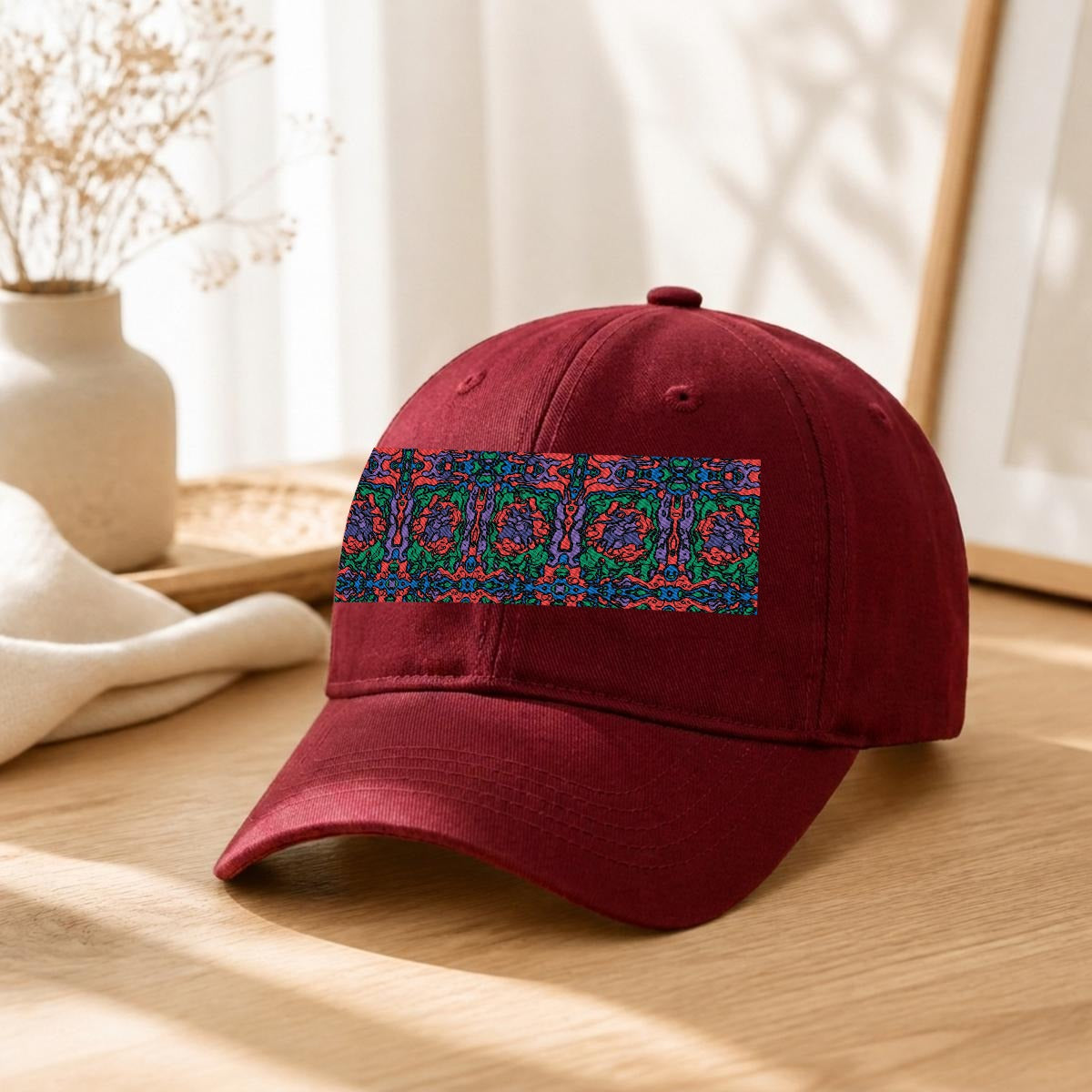 Embroidery Soft-Crown Flat Cap