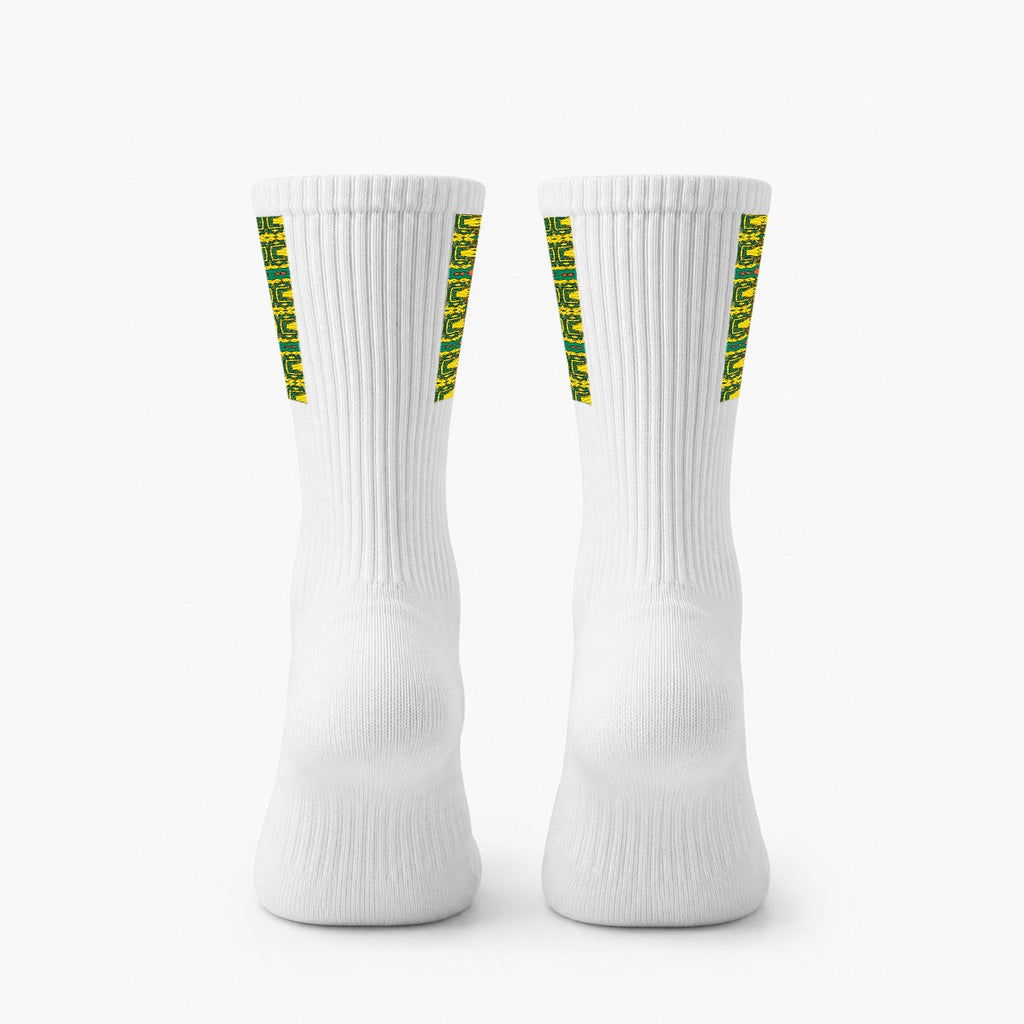 Embroidery Sports Cotton Crew Socks|Cotton