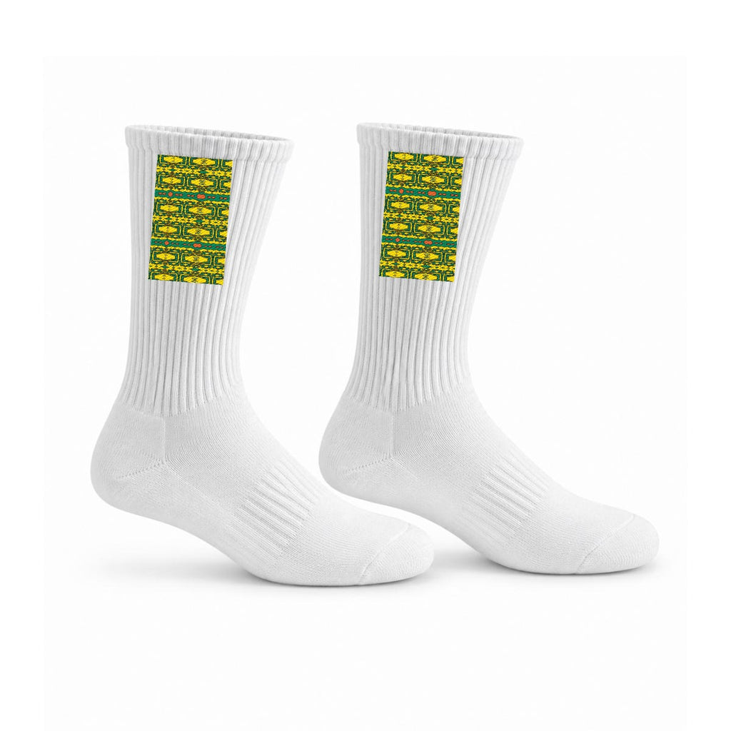 Embroidery Sports Cotton Crew Socks|Cotton
