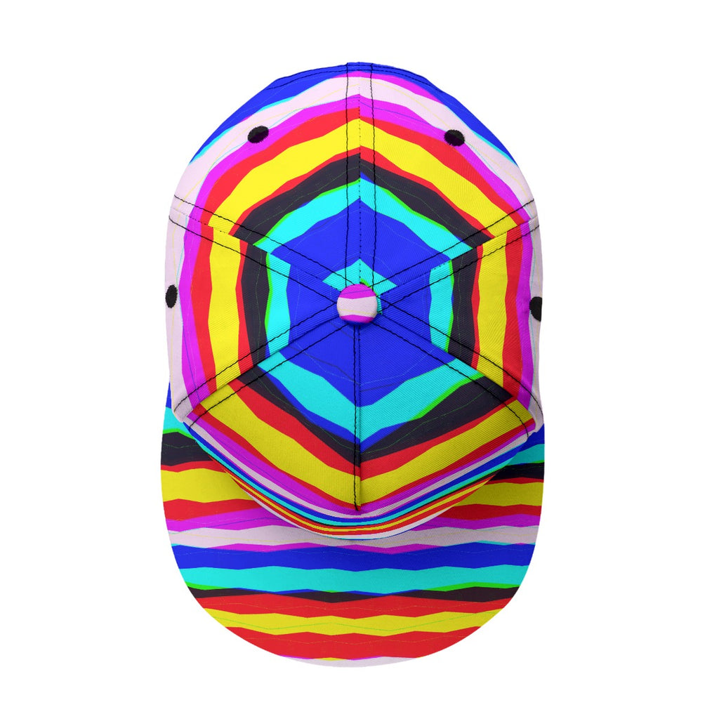 All-Over Print Flat-Brim Baseball Cap With Box