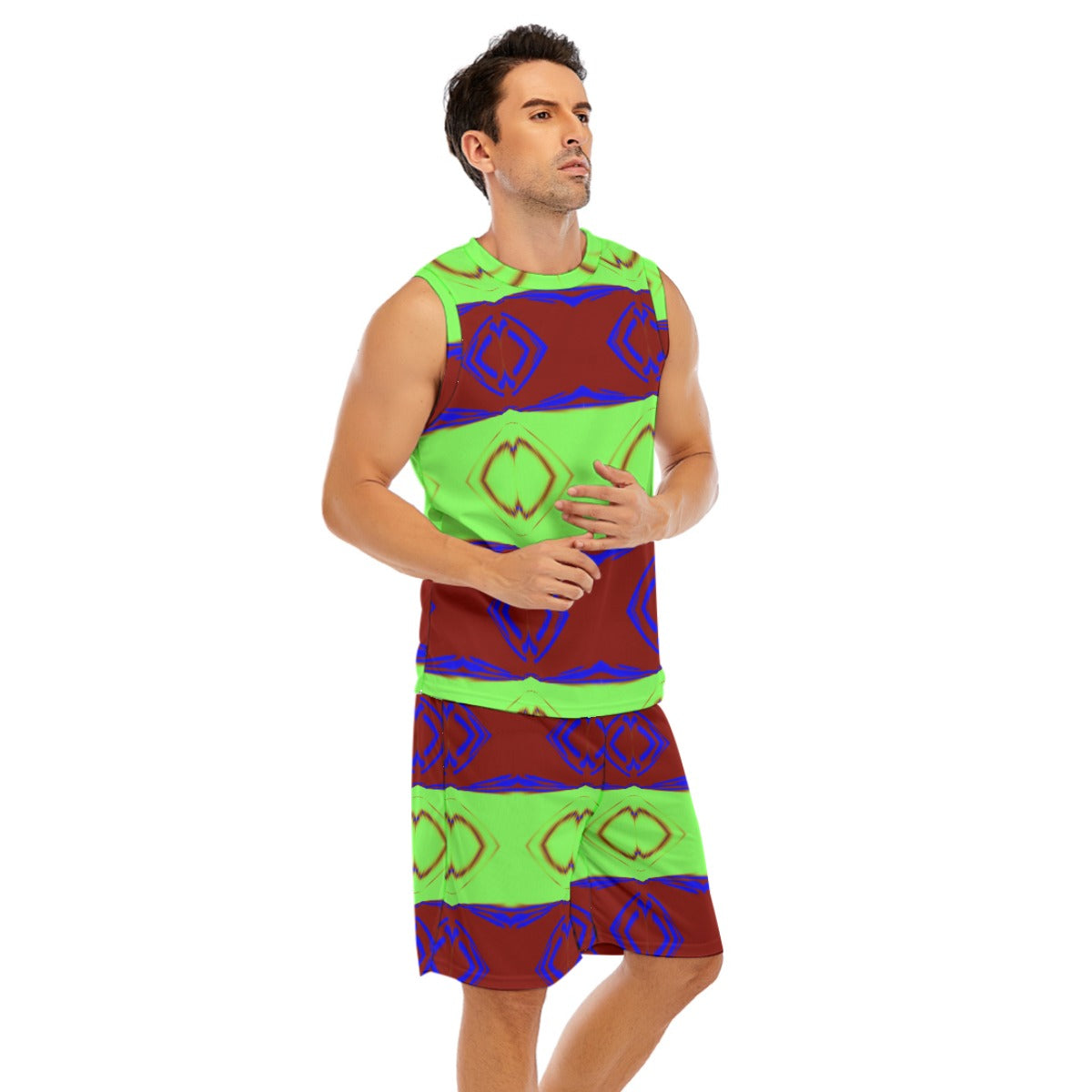 All-Over Print Men's Basketball Suit