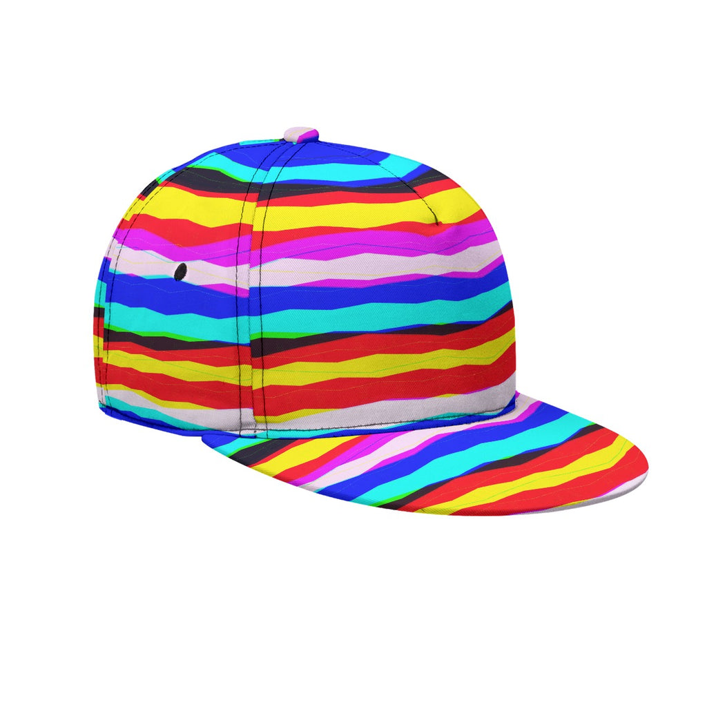 All-Over Print Flat-Brim Baseball Cap With Box