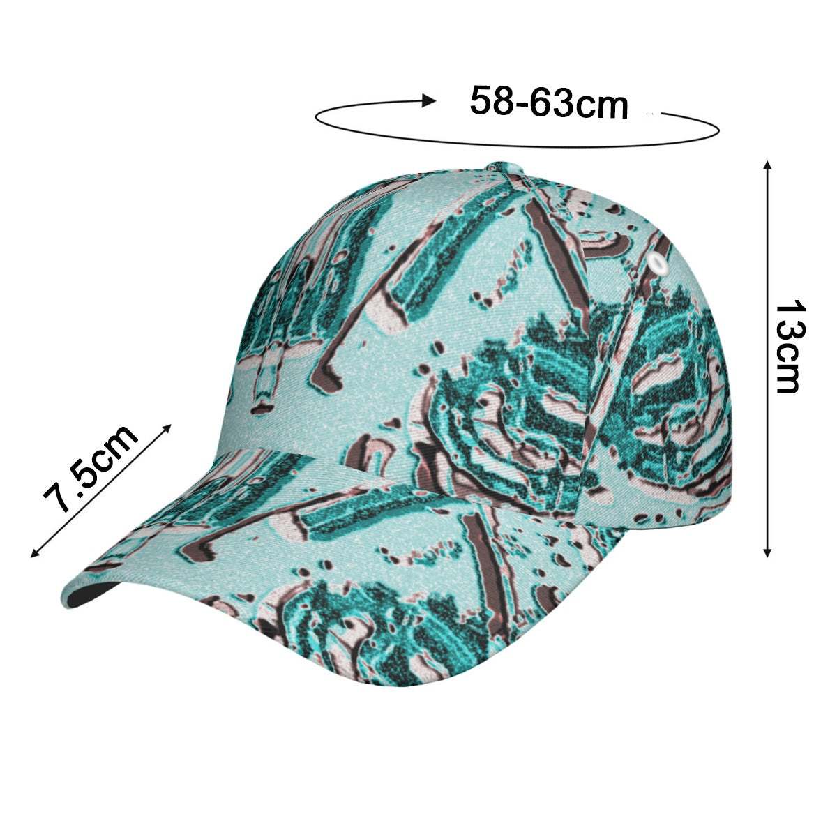 All-Over Print Peaked Cap With Box