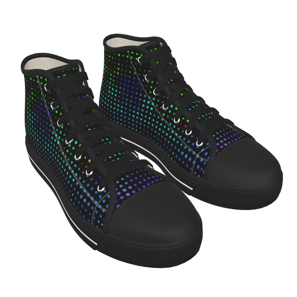 Men's Black Sole Canvas Shoes