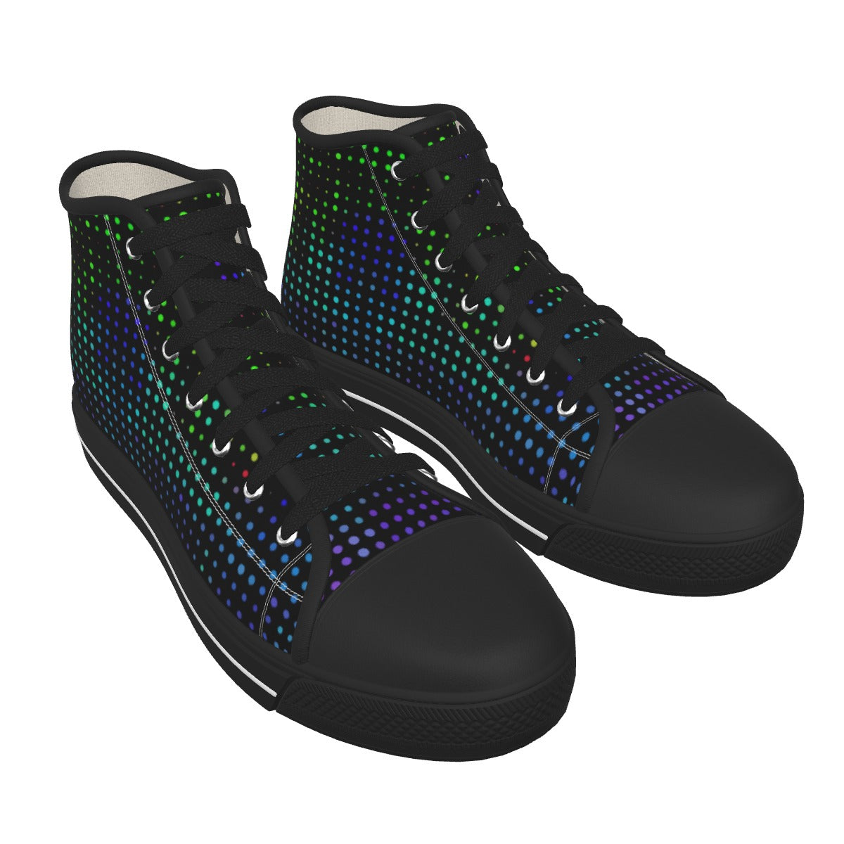 Men's Black Sole Canvas Shoes