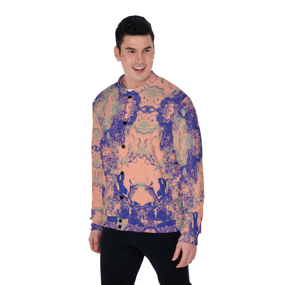 All-Over Print Men's Baseball Jacket
