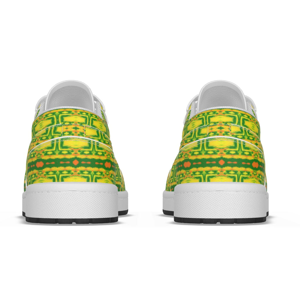 Men's Low State Leather Stitching Shoes